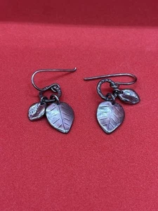 SILPADA W1773 Sterling Silver “Falling Leaves” Earrings French Wires LNC - Picture 1 of 7