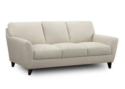Nest Astrid 3-Seater Sofa in Vista Oat Linen with Espresso Wood Legs RRP £1499 - Image 1 of 4