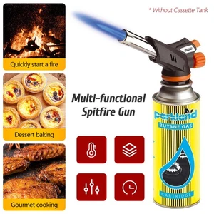 Pistola de soldadura de casete de butano con encendedor de chispa larga para barbacoa al aire libre - Imagen 1 de 14