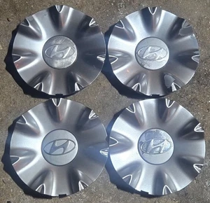 Set of 4 OEM 2009-2014 Hyundai Genesis Wheel Center Caps Hubcaps p/n 52960-3M250 - Picture 1 of 14