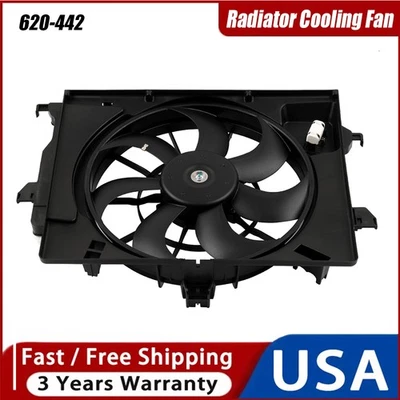 620-442 A/C Condenser Radiator Cooling Fan For 2012-2017 Kia Rio Hyundai Accent Foto 1 de 4