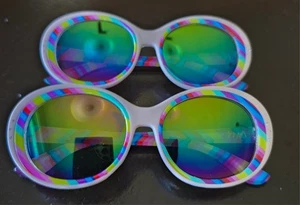 2x ARKAID Trolls Rainbow Poppy Sunglasses, Kids Round Shades UV 400 Protection - Picture 1 of 4