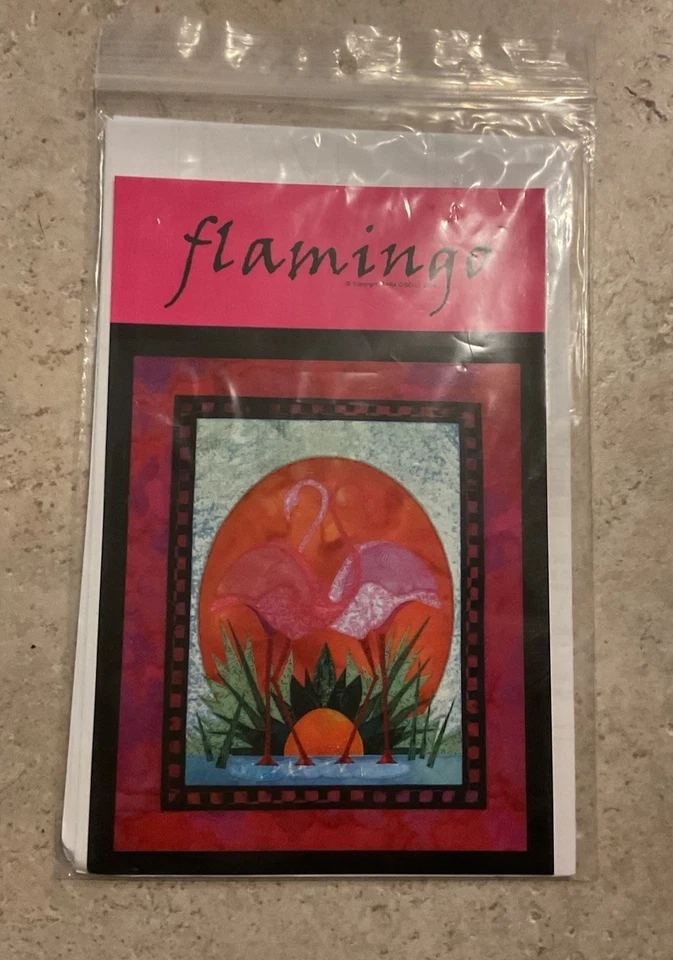 Wall hanging Pattern “Flamingo “ By Sara Cibelli 18” X 22” - Image 1 of 1