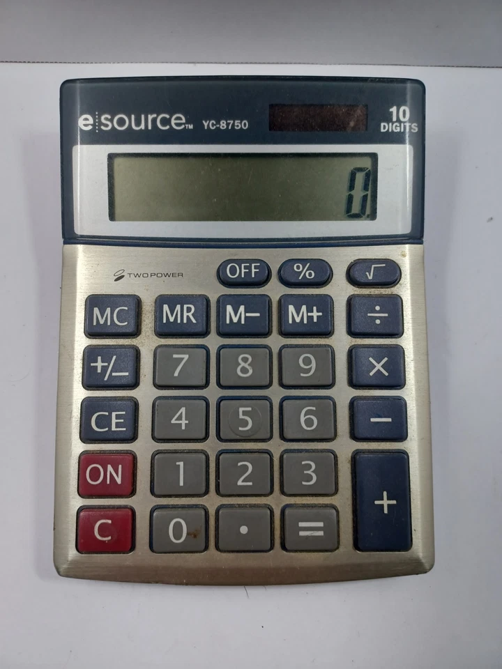 Calculadora de escritorio Esource Yc8750 pantalla de 10 dígitos pantalla grande botón grande Foto 1 de 2