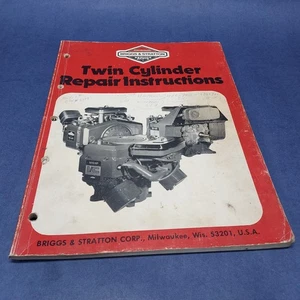 Briggs and Stratton 271172 Twin Cylinder Repair Instructions Manual 1986 - Picture 1 of 9