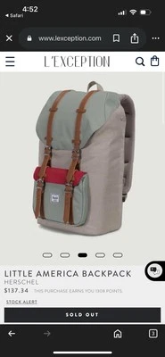 NUEVO SIN ETIQUETAS - MOCHILA HERSCH - LITTLE AMERICA Foto 1 de 4