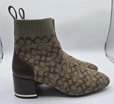 Bota COACH Feminina Neeka Malha Signature Tamanho 7.5 Nova Na Caixa - Imagem 1 de 4