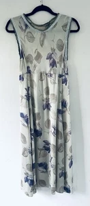 Voyage Invest In The Original Vintage 1990s Beaded Lilac Silk Grunge Dress - Picture 1 of 19