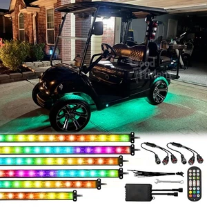 6PCS LED Underglow Underbody Neon Light Strip 12V-80V For Evolution Classic Plus - Foto 1 di 16