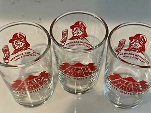 vintage Red Hook Brewery Beer Tasting Glass set of 3 Red - Imagen 1 de 5
