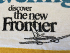 Vintage Frontier Airlines Stripe Beach Towel : Reserved / Discover New Frontier