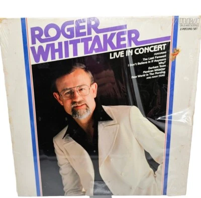 Roger Whittaker Live In Concert Vintage 1970's Vinyl 2 Record Set Album - Image 1 of 4