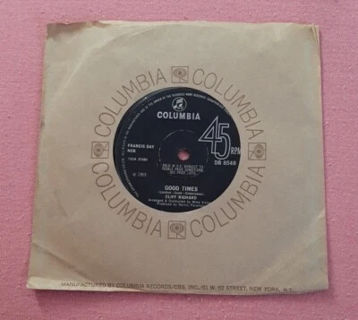 Cliff Richard UK import 45 Good Times / Occasional Rain 1969 Columbia DB 8548 - Image 1 of 2