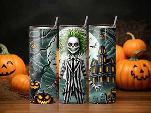 Halloween 30  Oz Stainless Steel Tumbler, Personalized Gift - Picture 1 of 3