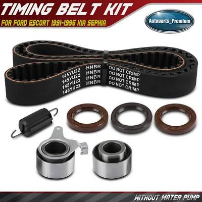 7 件定时皮带套件适用于福特 Escort 1991 - 1996 起亚 Sephia 1995 - 1997 Mercury Tracer — 第 1/4 张图片