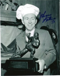 Johnny Lattner Notre Dame Fútbol Heisman 1953 Firmado Autografiado 8x10 #2 - Imagen 1 de 1