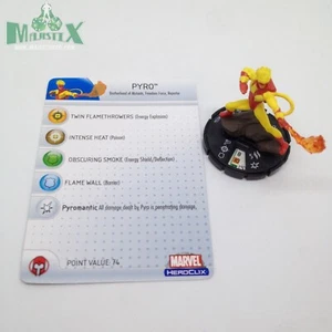 Heroclix Gigante Talla X-Men Set Pyro #034 ¡Figura rara con tarjeta! - Imagen 1 de 1