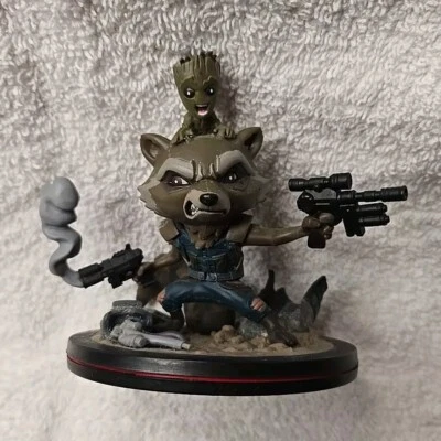 Q Fig Rocket Racoon and Groot Marvel Guardianes de la Galaxia Vol. 2 Foto 1 de 4
