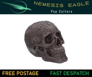 KELTISCHER EISENSCHÄDEL 12cm GOTISCHE FIGUR ORNAMENT NEMESIS JETZT BRANDNEU IM BOX - Bild 1 von 6