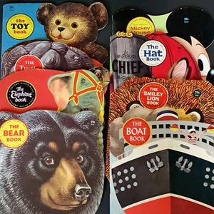 A Golden Shape Books 1960’s  A Golden Press Book Lot Of 8 - Imagen 1 de 11