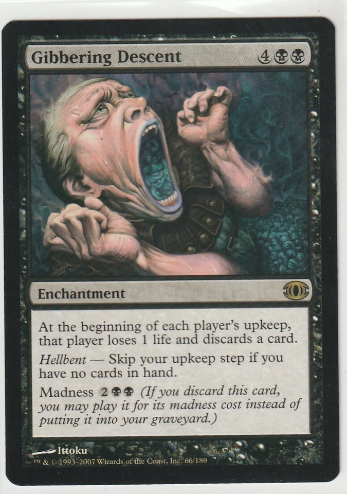 Magic The Gathering 1x GIBBERING DESCENT - Future Sight MTG Black Rare NM - Image 1 of 1