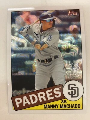 2020 Topps Chrome MANNY MACHADO Silver Pack Refractor 1985 Design! SD Padres - Image 1 of 2