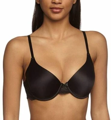 Бюстгальтер женский Triumph Forbidden Lace WHPM черный с подкладкой на косточках футболка 32 DD - Изображение 1 из 2