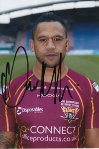 FOTO 6X4 FIRMADA A MANO DE LOS GIGANTES DE HUDDERSFIELD DAVID FAIUMU. - Imagen 1 de 1
