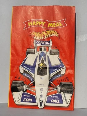 No Diecast metal model Hot Wheels 2001 McDonald HAPPY MEAL BAG near mint condit. - Immagine 1 di 4