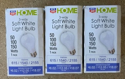 Right Aid Home  Soft White - 3 Way - Light Bulbs - 50-100-150  - Image 1 of 4
