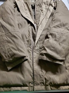 RFT Rainforest Herren Large Heavy Down Puffer Parka Jacke Beige Khaki Zero Flaws - Bild 1 von 12