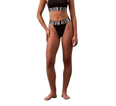 Tanga para mujer Calvin Klein (varios) Intense Power micro pierna alta QF7638-001 Foto 1 de 4