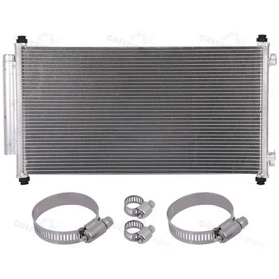 Aluminum Condenser with Universal Oil Hose Clamps Kit for 2007-2011 Honda CR-V - Image 1 of 4