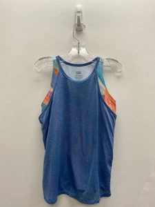 Athleta SIZE 12 Slate Blue Orange/Tan Girl's Top - Picture 1 of 2