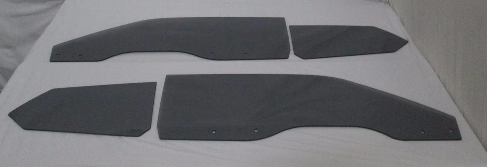 Ford Torino Fastback 1970 1971 puerta de vidrio cuarto personalizado gris conjunto Foto 1 de 1