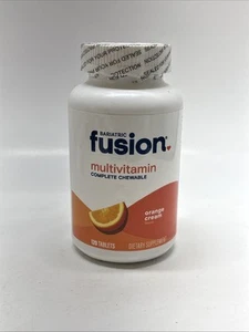 Bariatric Fusion Multivitamin Complete Chewable 120 Tablets Orange Cream Flavor - Picture 1 of 5