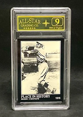 1992 Megacards Babe Ruth Collection #53 Baseball Card(Graded ASG 9) - Image 1 of 2
