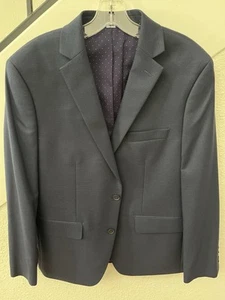 APT 9 Mens Sports Coat Premier Flex Slim Fit Navy Blue 40S - Picture 1 of 3