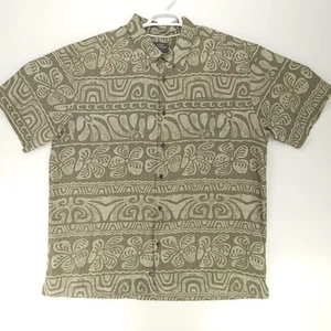 Quiksilver Waterman Collection Hawaiihemd Herren 2XL grün Tropical Print - Bild 1 von 10