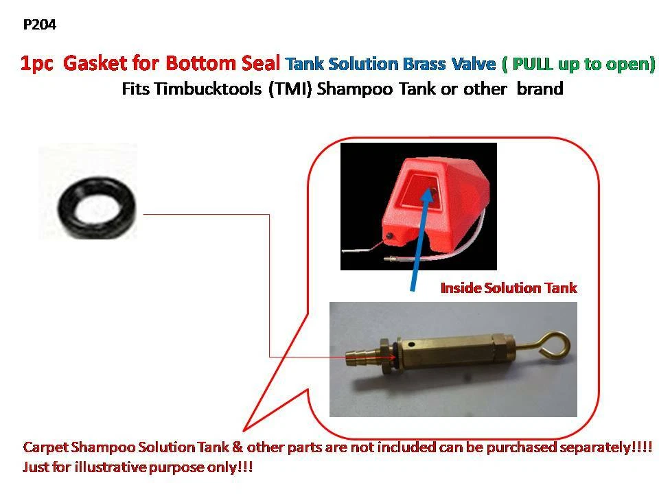 1pc Gasket bottom seal Shampoo Solution Tank brass Valve carpet clean - Image 1 of 4