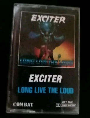 EXCITER cassette tape Long live The Loud Combat 1985 heavy metal vintage - Image 1 of 2