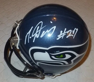 MIKE DAVIS - RB Seattle Seahawks Autographed Mini Helmet including BDS COA #3121 - Picture 1 of 4
