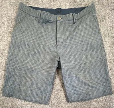 Pantalones Cortos de Golf Adidas Para Hombre 36 Cuadros Ventana Estilo Clásico Cómodo Gris Foto 1 de 4