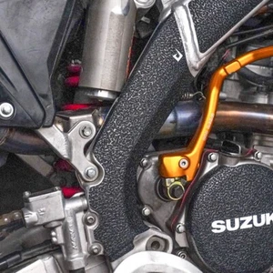 Black Frame Guards For 2010-2015 Suzuki RMZ250 Grip Tape Protectors RMZ 250 - Picture 1 of 4