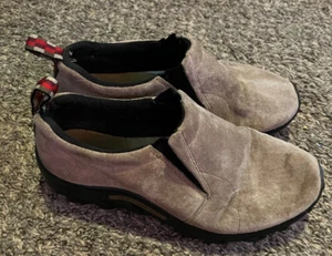 Merrell Jungle Moc Gunsmoke Leather Slip-On Shoes J95635 Kids Size 4M EU35 - Picture 1 of 5