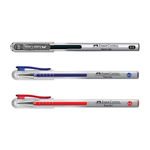 Faber Castell True Gel Pens Smooth Gel Pen 0.5mm Red Black Blue | Pack of 6 9 12 - Picture 1 of 8
