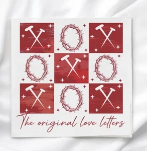 Panel de tela original Love Letters San Valentín para acolchar costura artesanía OLL112 - Imagen 1 de 3