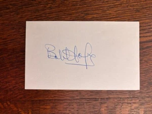 Finest Vintage 3x5 Card Signed by Legendary Stage, Screen, Comedian Bob Hope - Picture 1 of 3