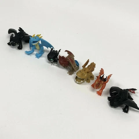 7 How To Train Your Dragon Mini Figures Toothless Meatlug Hookfang Stormfly New Cover