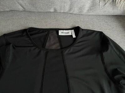 NEU Shirt schwarz Gr. L 38 40 v. Weekday transparent - Bild 1 von 4